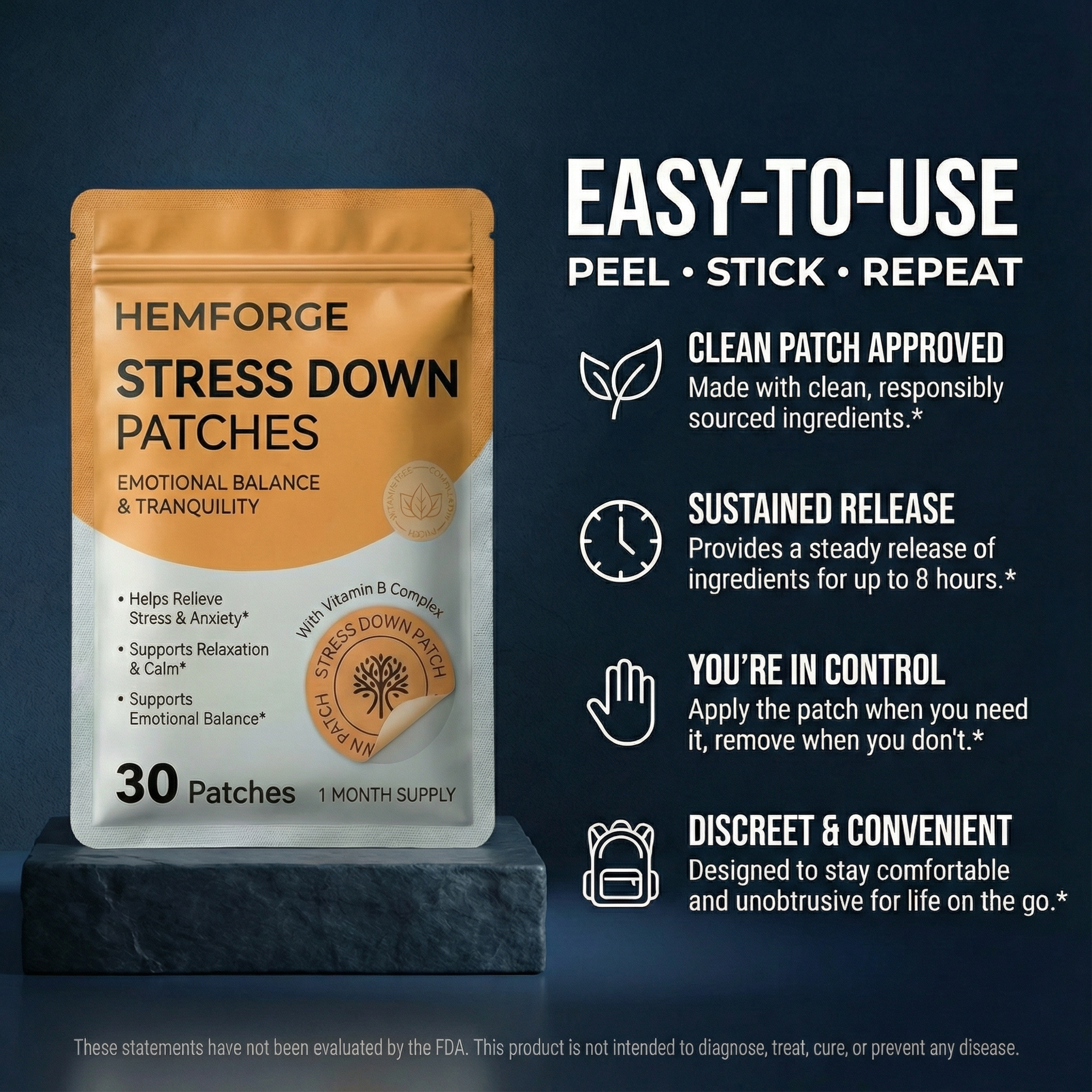HEMFORGE™ - Stress Down Patches